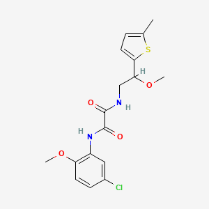 molecular formula C17H19ClN2O4S B2361030 N1-(5-氯-2-甲氧基苯基)-N2-(2-甲氧基-2-(5-甲基噻吩-2-基)乙基)草酰胺 CAS No. 1797640-42-6