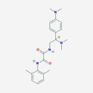 molecular formula C22H30N4O2 B2361038 N1-(2-(二甲氨基)-2-(4-(二甲氨基)苯基)乙基)-N2-(2,6-二甲苯基)草酰胺 CAS No. 941887-11-2