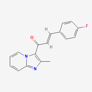 molecular formula C17H13FN2O B2361049 (E)-3-(4-fluorophenyl)-1-(2-methylimidazo[1,2-a]pyridin-3-yl)-2-propen-1-one CAS No. 1164485-41-9