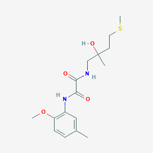 molecular formula C16H24N2O4S B2361067 N1-(2-羟基-2-甲基-4-(甲硫基)丁基)-N2-(2-甲氧基-5-甲基苯基)草酰胺 CAS No. 1396791-14-2