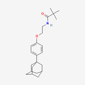 molecular formula C23H33NO2 B2361069 N-[2-[4-(1-adamantyl)phenoxy]ethyl]-2,2-dimethylpropanamide CAS No. 313661-28-8