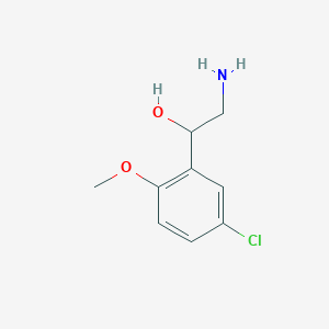 molecular formula C9H12ClNO2 B2361071 2-氨基-1-(5-氯-2-甲氧基苯基)乙醇 CAS No. 1267959-00-1