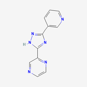 2-(5-(pyridin-3-yl)-1H-1,2,4-triazol-3-yl)pyrazine