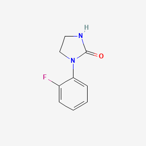 molecular formula C9H9FN2O B2361084 1-(2-Fluorophenyl)imidazolidine-2-one CAS No. 1190281-65-2