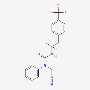 1-(Cyanomethyl)-1-phenyl-3-{1-[4-(trifluoromethyl)phenyl]propan-2-yl}urea