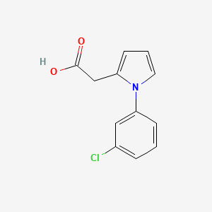 molecular formula C12H10ClNO2 B2361189 2-(1-(3-chlorophenyl)-1H-pyrrol-2-yl)acetic acid CAS No. 1706460-22-1
