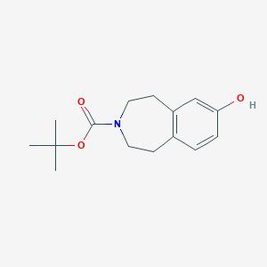 molecular formula C15H21NO3 B2361209 tert-butyl 7-hydroxy-2,3,4,5-tetrahydro-1H-3-benzazepine-3-carboxylate CAS No. 149354-10-9