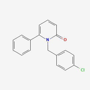 molecular formula C18H14ClNO B2361280 1-(4-chlorobenzyl)-6-phenyl-2(1H)-pyridinone CAS No. 303145-29-1