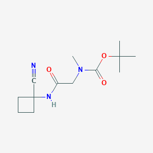 molecular formula C13H21N3O3 B2361282 tert-butyl N-{[(1-cyanocyclobutyl)carbamoyl]methyl}-N-methylcarbamate CAS No. 1333622-61-9