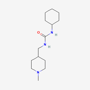1-Cyclohexyl-3-((1-methylpiperidin-4-yl)methyl)urea