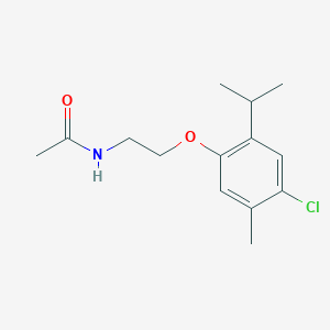 molecular formula C14H20ClNO2 B2361400 N-[2-(4-chloro-2-isopropyl-5-methylphenoxy)ethyl]acetamide CAS No. 727674-62-6