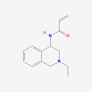 molecular formula C14H18N2O B2361416 N-(2-Ethyl-3,4-dihydro-1H-isoquinolin-4-yl)prop-2-enamide CAS No. 2411272-00-7