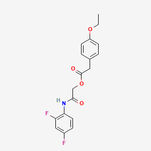molecular formula C18H17F2NO4 B2361429 2-[(2,4-Difluorophenyl)amino]-2-oxoethyl (4-ethoxyphenyl)acetate CAS No. 1324298-67-0