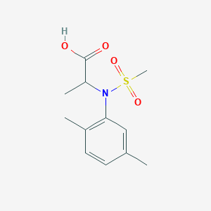 molecular formula C12H17NO4S B2361441 N-(2,5-Dimethylphenyl)-N-(methylsulfonyl)alanine CAS No. 1049806-52-1