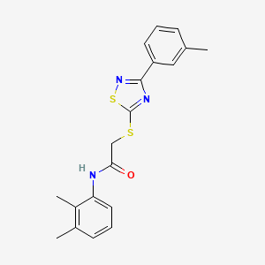 molecular formula C19H19N3OS2 B2361444 N-(2,3-二甲基苯基)-2-((3-(间甲苯基)-1,2,4-噻二唑-5-基)硫代)乙酰胺 CAS No. 864917-76-0