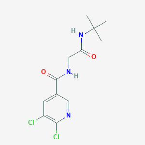 molecular formula C12H15Cl2N3O2 B2361461 N-tert-butyl-2-[(5,6-dichloropyridin-3-yl)formamido]acetamide CAS No. 1259133-12-4