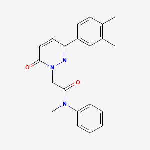 2-[3-(3,4-dimethylphenyl)-6-oxopyridazin-1(6H)-yl]-N-methyl-N-phenylacetamide