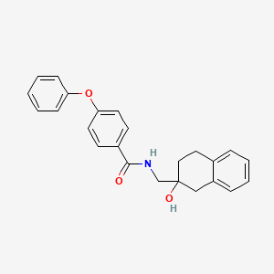 molecular formula C24H23NO3 B2361471 N-((2-hydroxy-1,2,3,4-tetrahydronaphthalen-2-yl)methyl)-4-phenoxybenzamide CAS No. 1421450-49-8