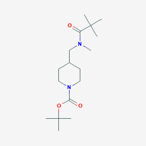 Tert-butyl 4-[[2,2-dimethylpropanoyl(methyl)amino]methyl]piperidine-1-carboxylate