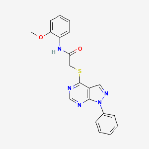 N-(2-methoxyphenyl)-2-((1-phenyl-1H-pyrazolo[3,4-d]pyrimidin-4-yl)thio)acetamide