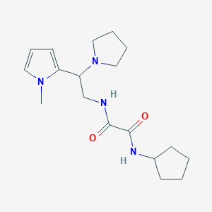 N1-cyclopentyl-N2-(2-(1-methyl-1H-pyrrol-2-yl)-2-(pyrrolidin-1-yl)ethyl)oxalamide