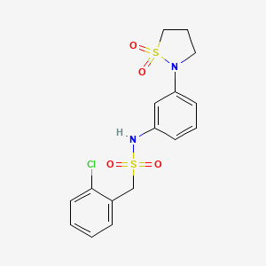 1-(2-chlorophenyl)-N-(3-(1,1-dioxidoisothiazolidin-2-yl)phenyl)methanesulfonamide