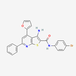 3-amino-N-(4-bromophenyl)-4-(furan-2-yl)-6-phenylthieno[2,3-b]pyridine-2-carboxamide