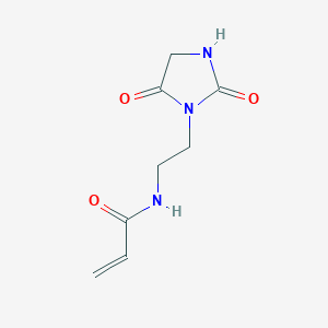 molecular formula C8H11N3O3 B2361518 N-[2-(2,5-Dioxoimidazolidin-1-yl)ethyl]prop-2-enamide CAS No. 2109228-62-6