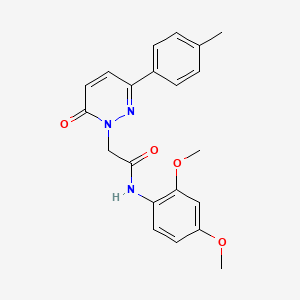 molecular formula C21H21N3O4 B2361535 N-(2,4-dimethoxyphenyl)-2-[3-(4-methylphenyl)-6-oxopyridazin-1-yl]acetamide CAS No. 922928-40-3