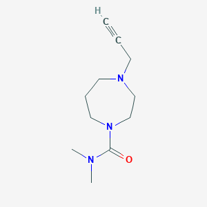 molecular formula C11H19N3O B2361591 N,N-Dimethyl-4-prop-2-ynyl-1,4-diazepane-1-carboxamide CAS No. 2361712-52-7