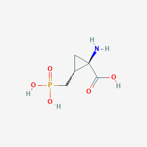 molecular formula C5H10NO5P B236161 2-Amino-2,3-methano-4-phosphonobutanoic acid CAS No. 133753-35-2