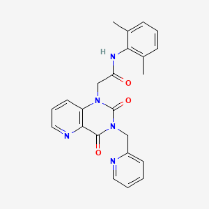 molecular formula C23H21N5O3 B2361626 N-(2,6-二甲基苯基)-2-(2,4-二氧-3-(吡啶-2-基甲基)-3,4-二氢吡啶并[3,2-d]嘧啶-1(2H)-基)乙酰胺 CAS No. 941907-66-0