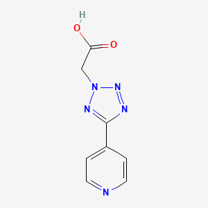 molecular formula C8H7N5O2 B2361636 (5-Pyridin-4-yl-tetrazol-2-yl)-acetic acid CAS No. 132766-78-0