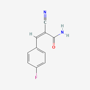 molecular formula C10H7FN2O B2361707 (Z)-2-cyano-3-(4-fluorophenyl)acrylamide CAS No. 129115-54-4