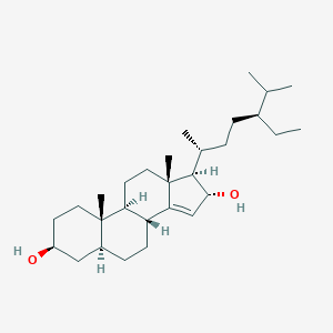 molecular formula C6H8ClNO3 B236171 24-Ethylcholest-14-ene-3,16-diol CAS No. 140147-34-8