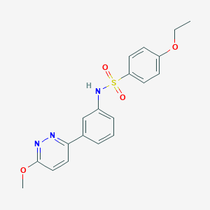 4-ethoxy-N-[3-(6-methoxypyridazin-3-yl)phenyl]benzenesulfonamide