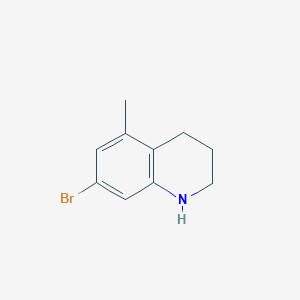 molecular formula C10H12BrN B2361757 7-Bromo-5-methyl-1,2,3,4-tetrahydroquinoline CAS No. 1782433-09-3