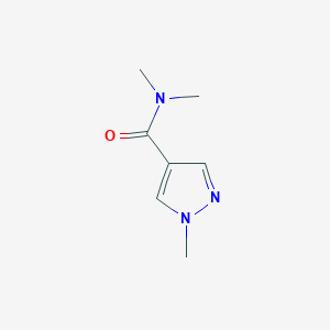molecular formula C7H11N3O B2361781 1H-Pyrazole-4-carboxamide,N,N,1-trimethyl- CAS No. 1335300-07-6