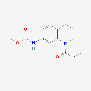 molecular formula C15H20N2O3 B2361794 Methyl (1-isobutyryl-1,2,3,4-tetrahydroquinolin-7-yl)carbamate CAS No. 955539-03-4