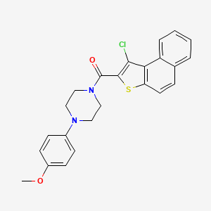 molecular formula C24H21ClN2O2S B2361795 (1-Chloronaphtho[2,1-b]thiophen-2-yl)[4-(4-methoxyphenyl)piperazino]methanone CAS No. 866040-32-6