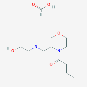 1-(3-(((2-Hydroxyethyl)(methyl)amino)methyl)morpholino)butan-1-one formate