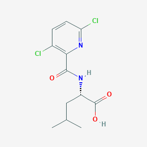 (2S)-2-[(3,6-Dichloropyridine-2-carbonyl)amino]-4-methylpentanoic acid