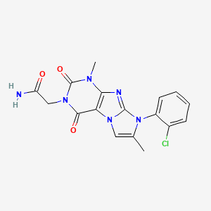 2-[6-(2-Chlorophenyl)-4,7-dimethyl-1,3-dioxopurino[7,8-a]imidazol-2-yl]acetamide