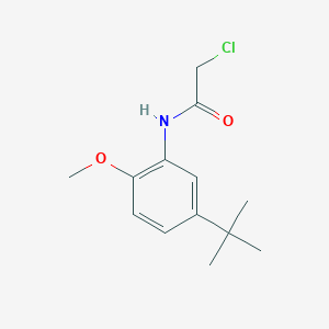 molecular formula C13H18ClNO2 B2361820 N-(5-叔丁基-2-甲氧基苯基)-2-氯乙酰胺 CAS No. 379255-41-1