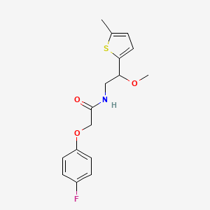 2-(4-fluorophenoxy)-N-(2-methoxy-2-(5-methylthiophen-2-yl)ethyl)acetamide