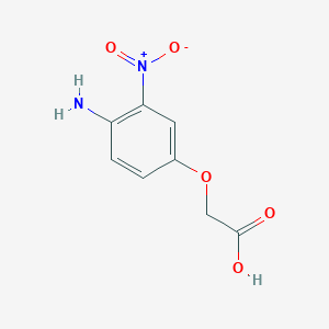 molecular formula C8H8N2O5 B2361839 (4-Amino-3-nitro-phenoxy)-acetic acid CAS No. 59820-55-2