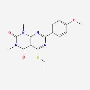 5-(ethylthio)-7-(4-methoxyphenyl)-1,3-dimethylpyrimido[4,5-d]pyrimidine-2,4(1H,3H)-dione