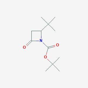 molecular formula C12H21NO3 B2361845 Tert-butyl 2-tert-butyl-4-oxoazetidine-1-carboxylate CAS No. 1335042-29-9