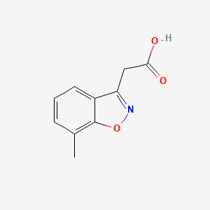 molecular formula C10H9NO3 B2361855 2-(7-Methyl-1,2-benzoxazol-3-yl)acetic acid CAS No. 34172-93-5