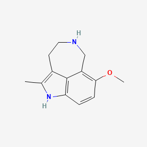 molecular formula C13H16N2O B2361859 7-甲氧基-2-甲基-3,10-二氮杂三环[6.4.1.0^{4,13}]十三-1,4,6,8(13)-四烯 CAS No. 1707367-39-2